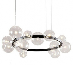 Подвесная люстра Art Deco Bubble OMG1075R black/clear