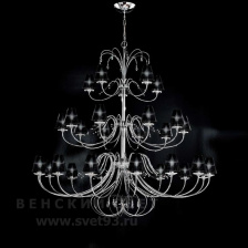 Люстра подвесная 392/15+15 Black IDL Италия   270 см Хром Emma