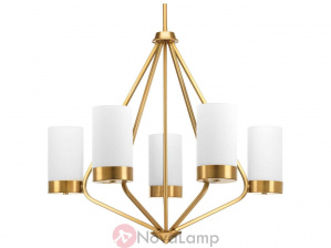 Люстра Progress Lighting Elevate Brushed Bronze Five-Light Wide Chandelier