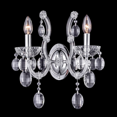 Бра Crystal Lux HOLLYWOOD AP2 CHROME фото 1