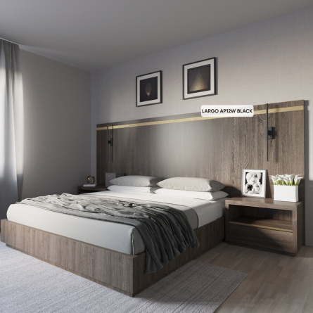 Бра Crystal Lux LARGO AP12W BLACK фото 6