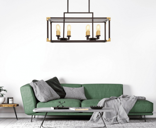 Подвесная люстра  LDP 1140-8 BK+MD фото 1