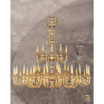 Подвесная люстра 540A 540A/40+10 AB SWAROVSKI фото 1