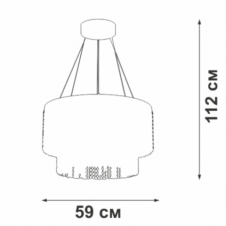 Подвесная люстра  V5880-8/2S фото 2