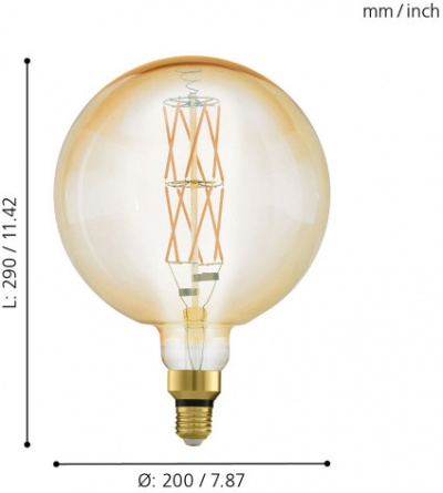 Лампочка светодиодная филаментная Lm_led_e27 11687 фото 3