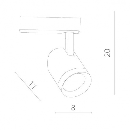 Трековый светильник Soffitto A1720PL-1WH фото 2